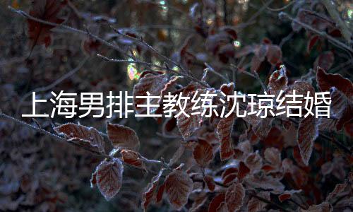 上海男排主教练沈琼结婚 妻子小他8岁身高1.78米