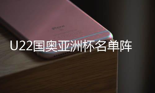 U22国奥亚洲杯名单阵容出炉:曹永竞、林良铭无缘